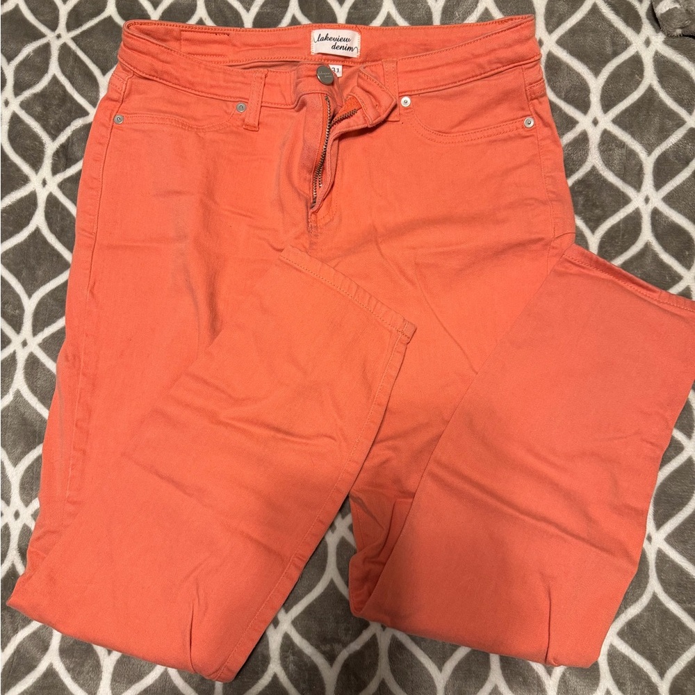 Coral Skinny Jeans